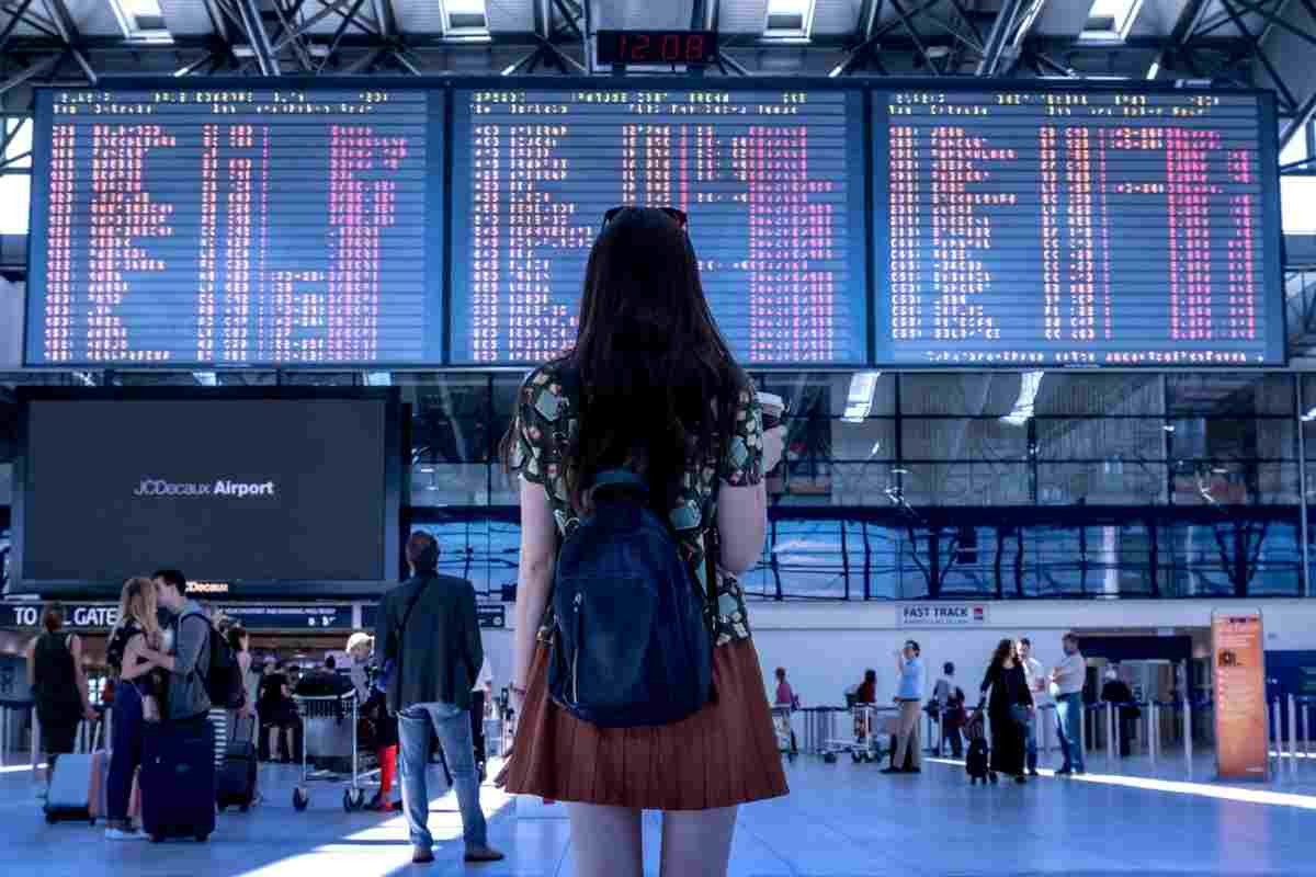 Passeggeri all'aeroporto